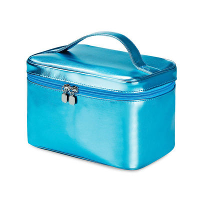กระเป๋าใส่หนัง PU สีฟ้ากันน้ำ